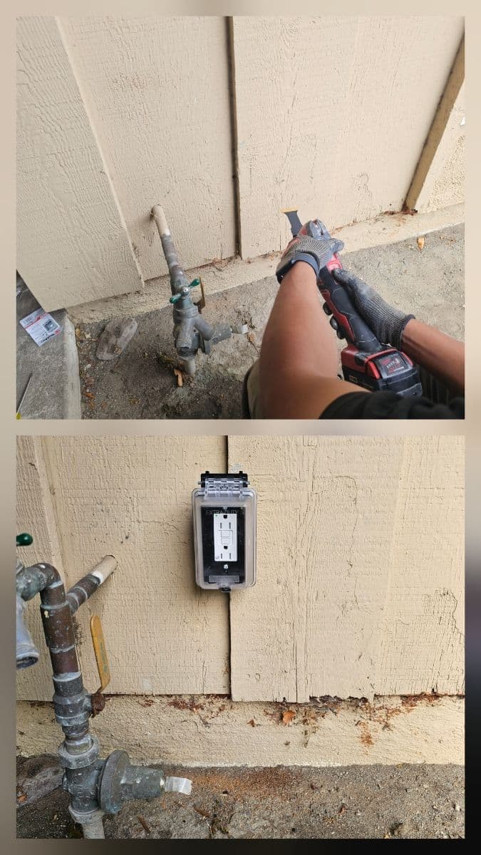 Safe and Secure Outdoor Outlet Installation