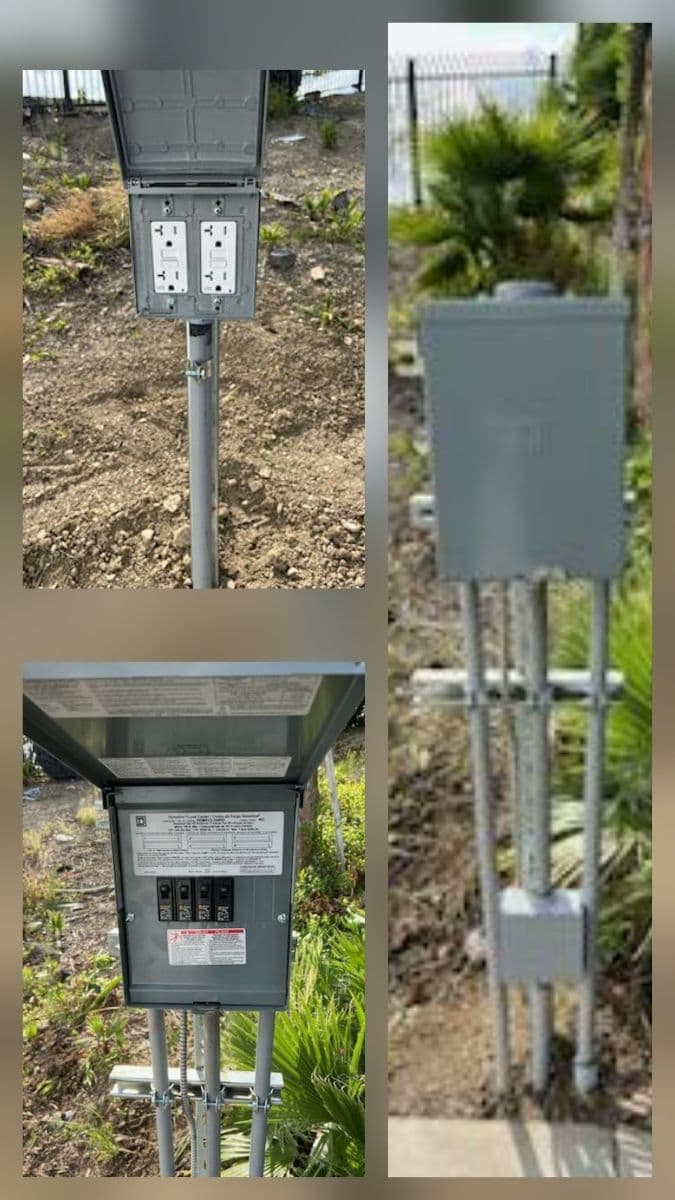 Enhanced Outdoor Power with New Subpanel Installation