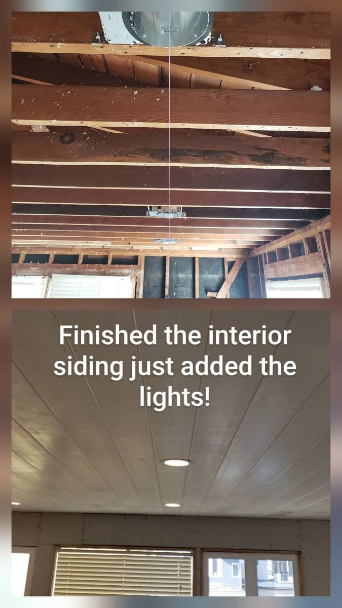 Sleek Ceiling Transformation with LED Lights image
