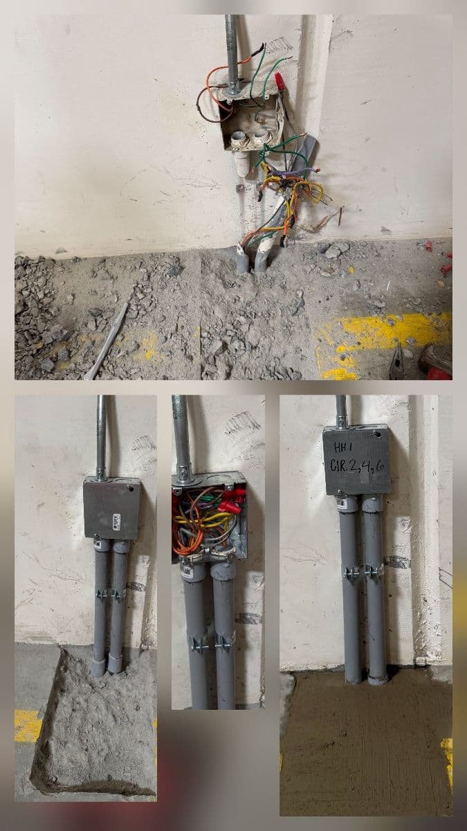 Precision Electric Repair on Damaged 480V Line image